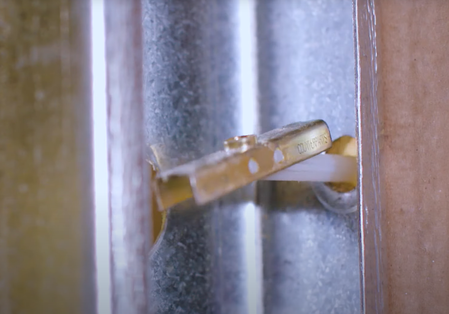 Toggle bolt installation behind the wall - metal stud mounting