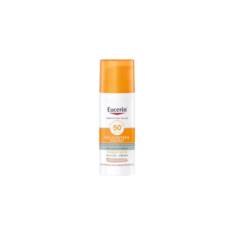 EUCERIN OIL CONTROL GEL CREAM T. SECO TONO OSCURO(MEDIO) SPF