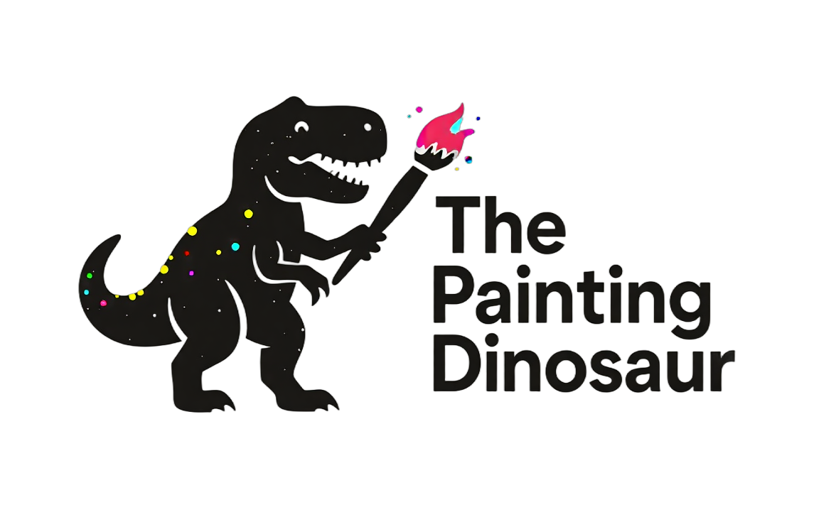 The Painting Dinosaur Logo
