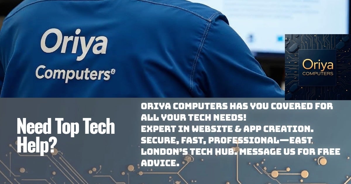 Complete overview of Oriya Computers services including repairs, refurbished laptops, and technology solutions
