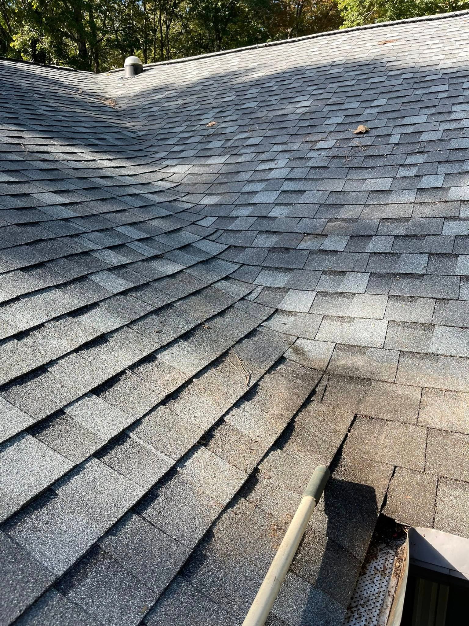 After pressure washing