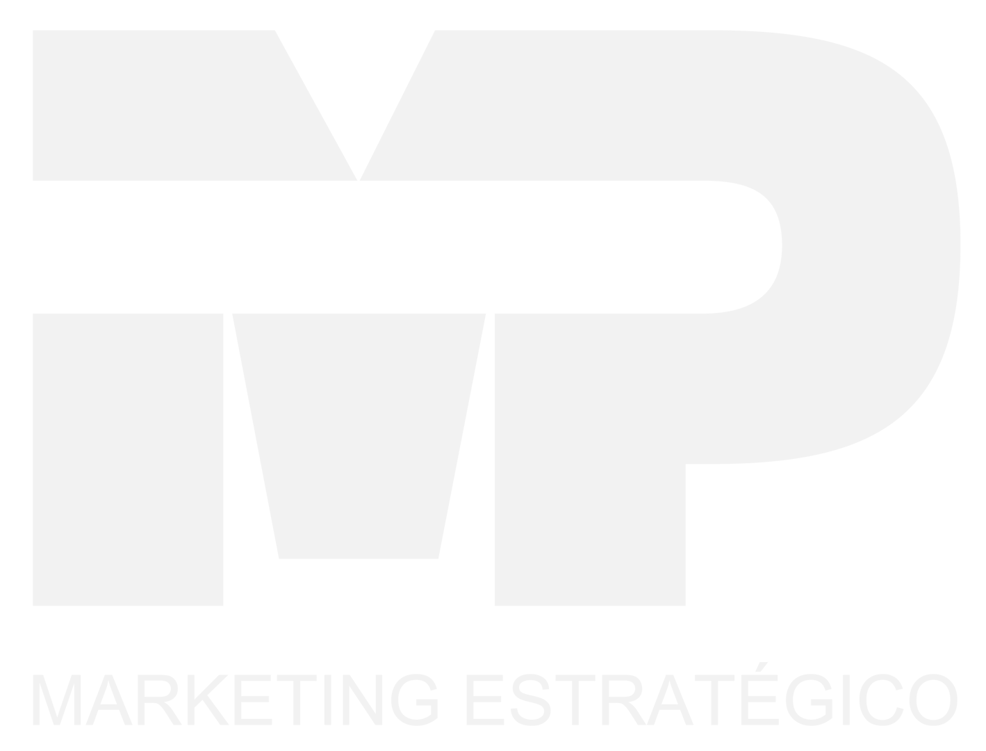 Logo with large M and P letters and the text Marketing Estratégico below in white on a green background.