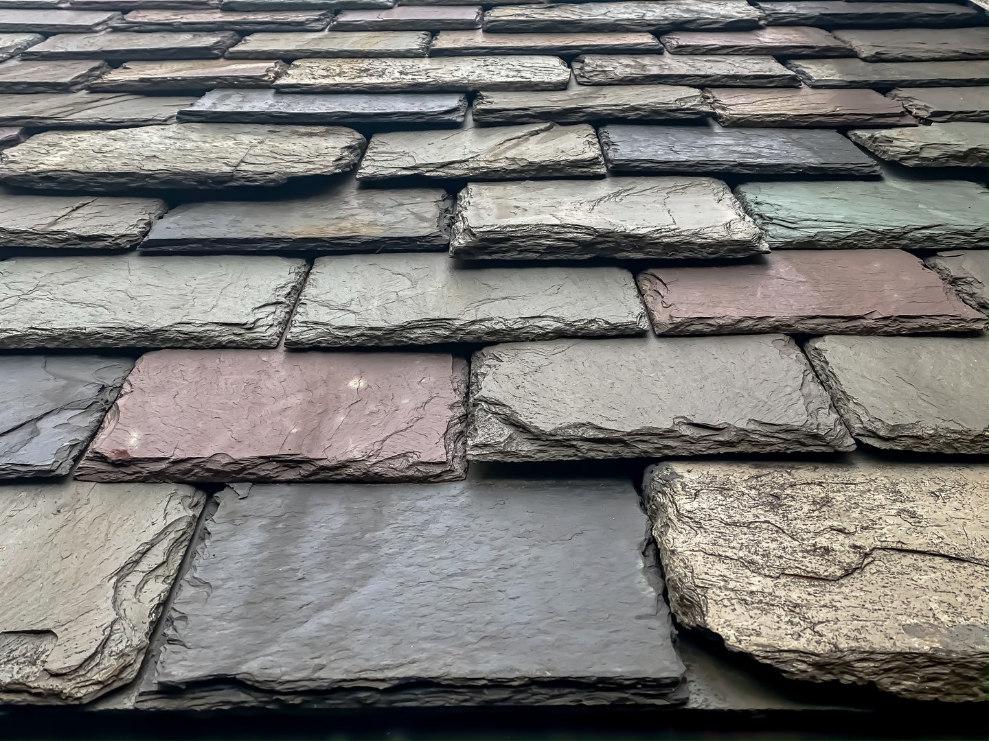 Slate roof on residential home
