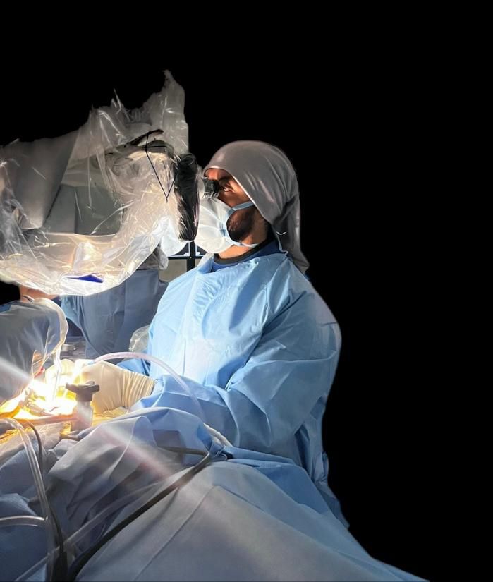 Neurologist Doctor treatment planning for diseases nervous system and brain with patient about cerebrovascular disease, migraine, epilepsy, Parkinson's disease, dementia and stroke at Neurology Center.