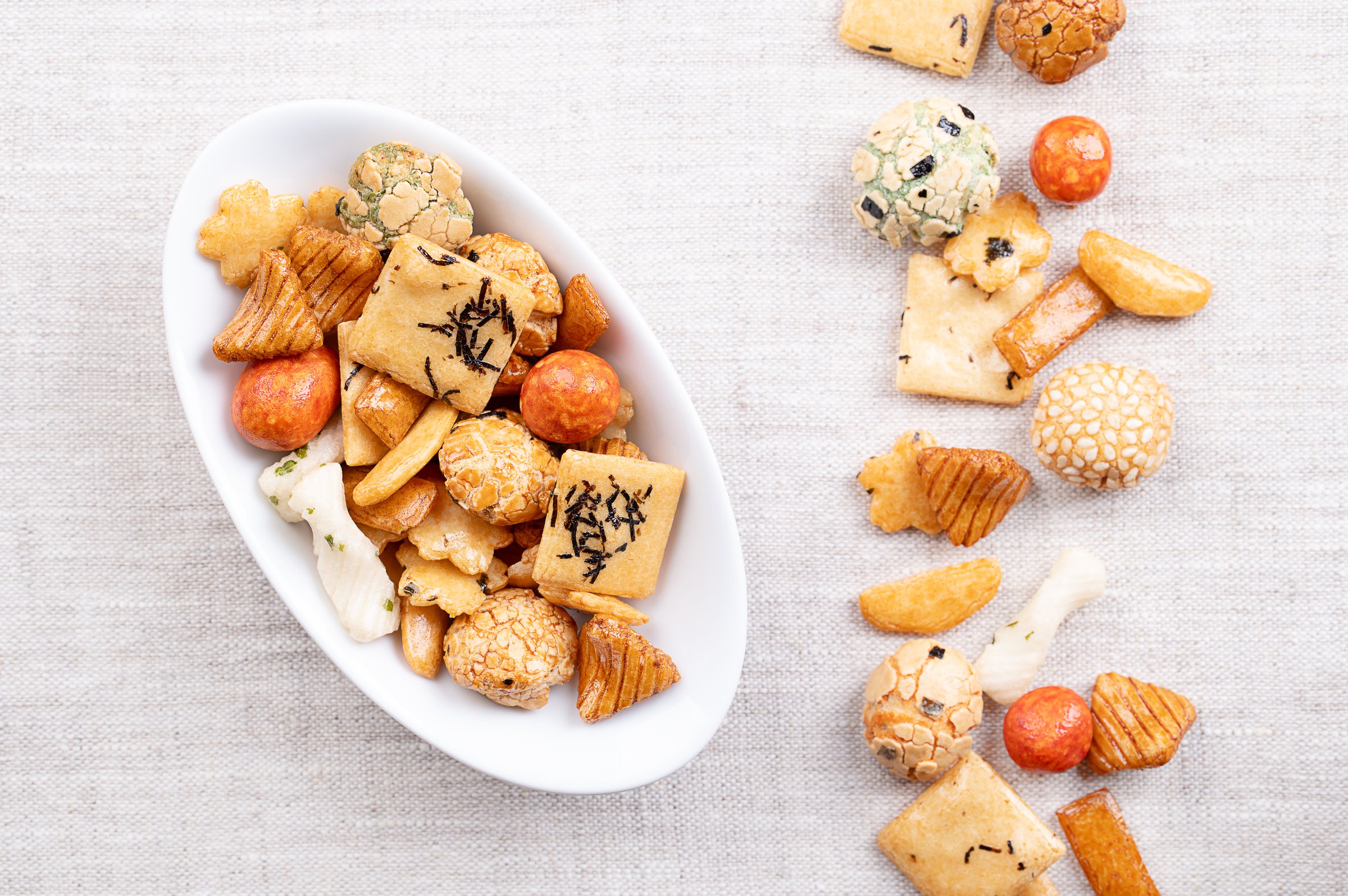 Japanese rice crackers