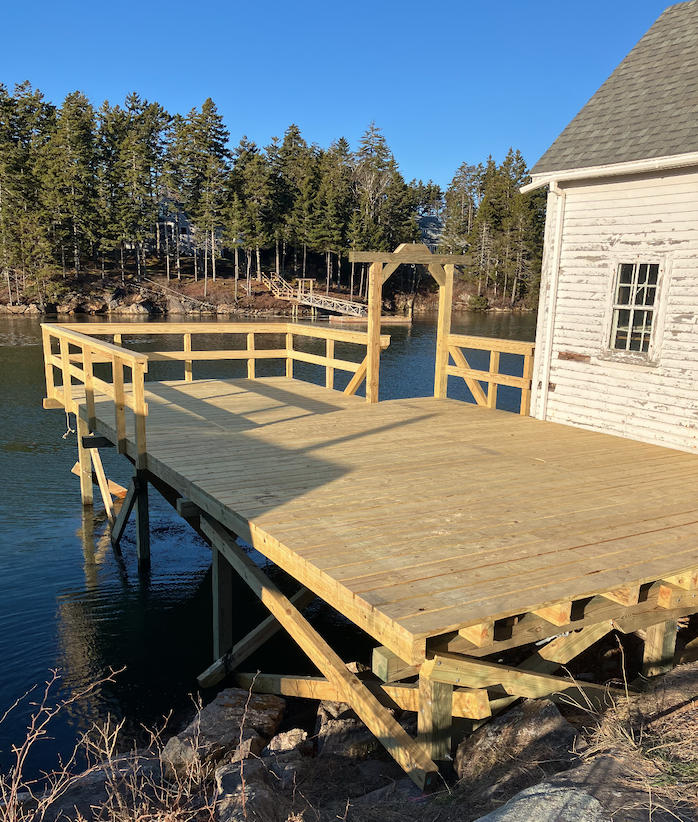 Marine dock project by Midcoast Dock LLC