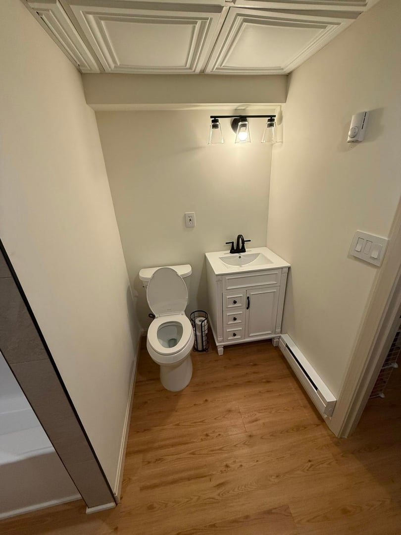 Laundry room remodel shelving Maumee Ohio