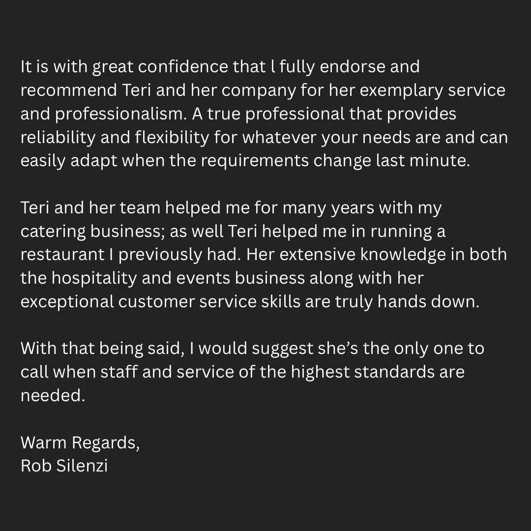 Rob's testimonial about SpecialT Services inspiring quote about business success and growth