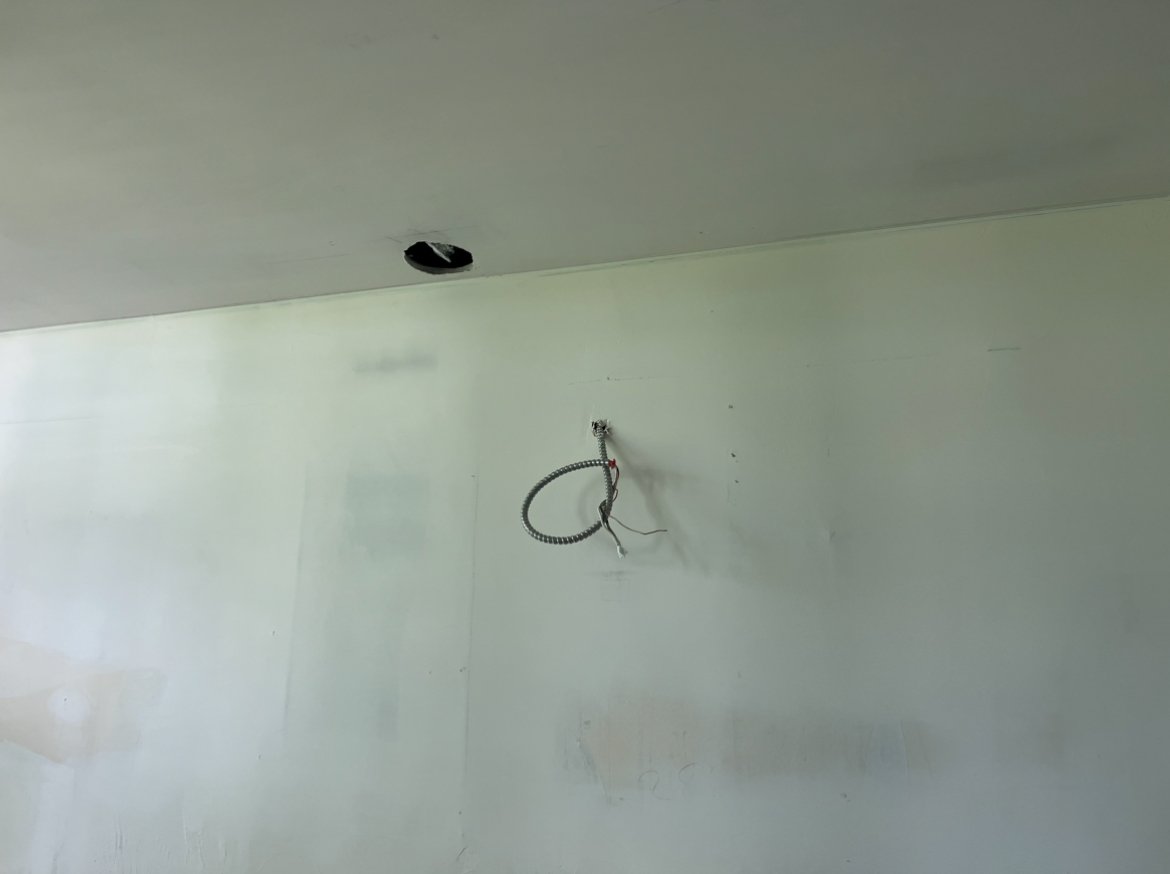 After - Drywall after repair