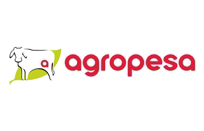 Logo showing a stylized goat outline and the word "agropesa" in red. The goat is on a green background.