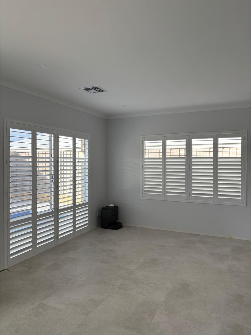 Custom plantation shutters Perth professional window shutters installation