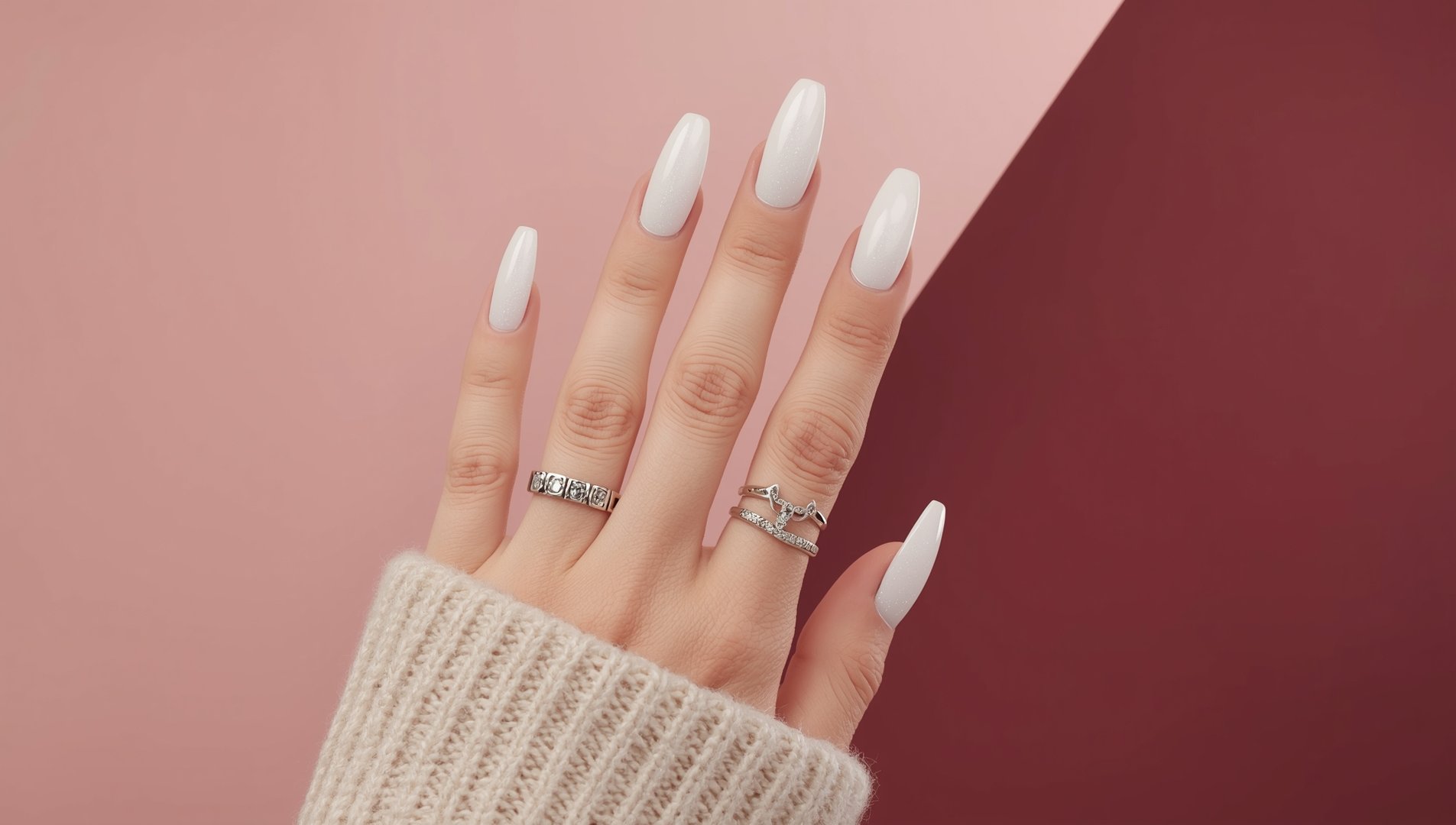 Clean gelnegler - estetisk nærbilde av velstelte negler