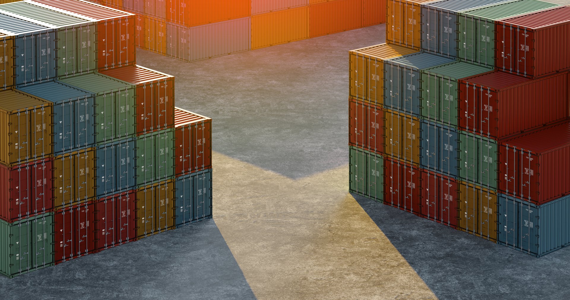 Shipping container Yard