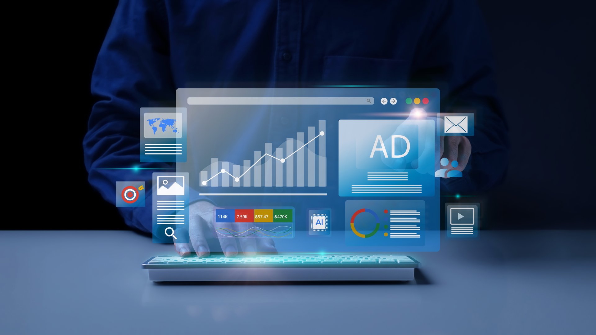 Digital marketing concept