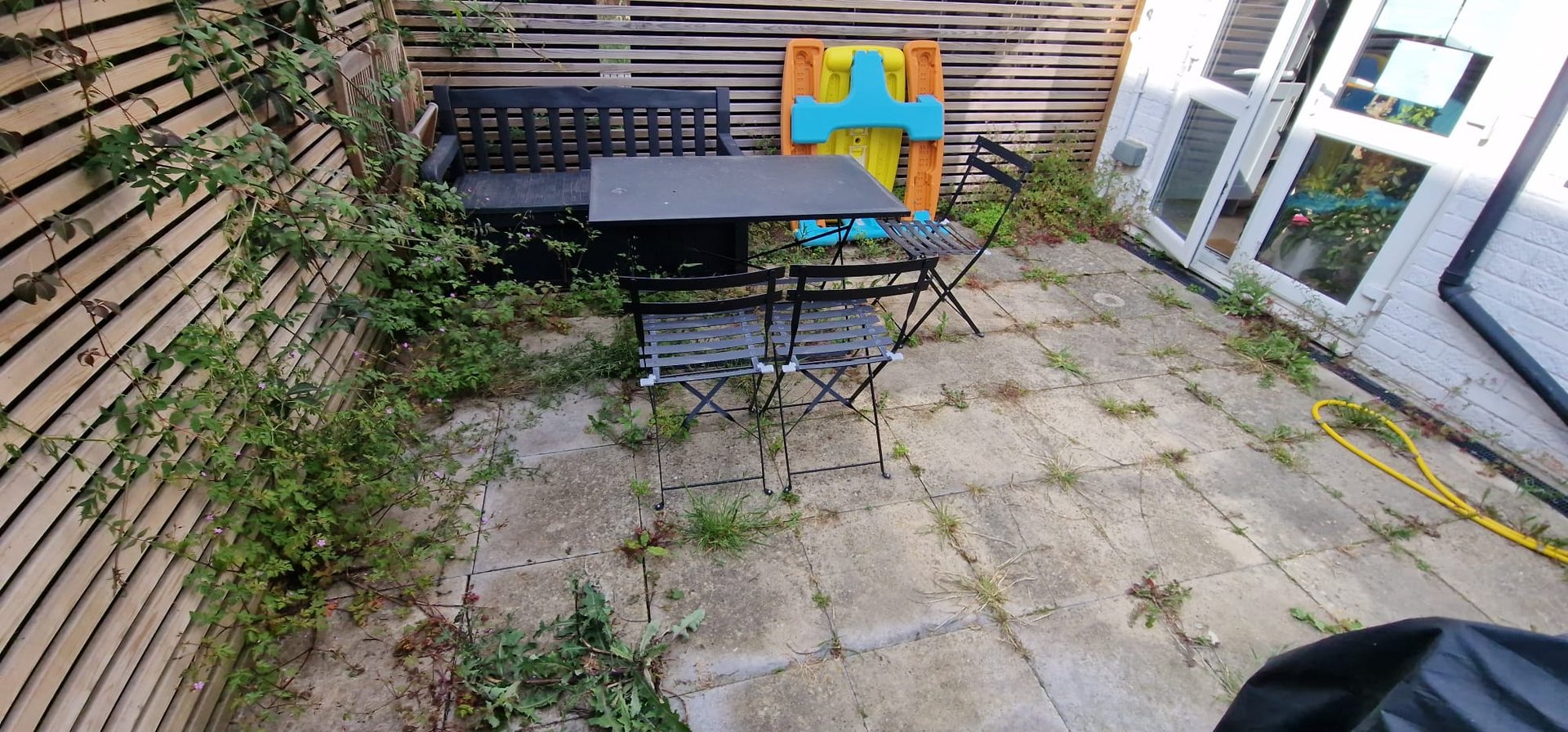 Before landscaping work