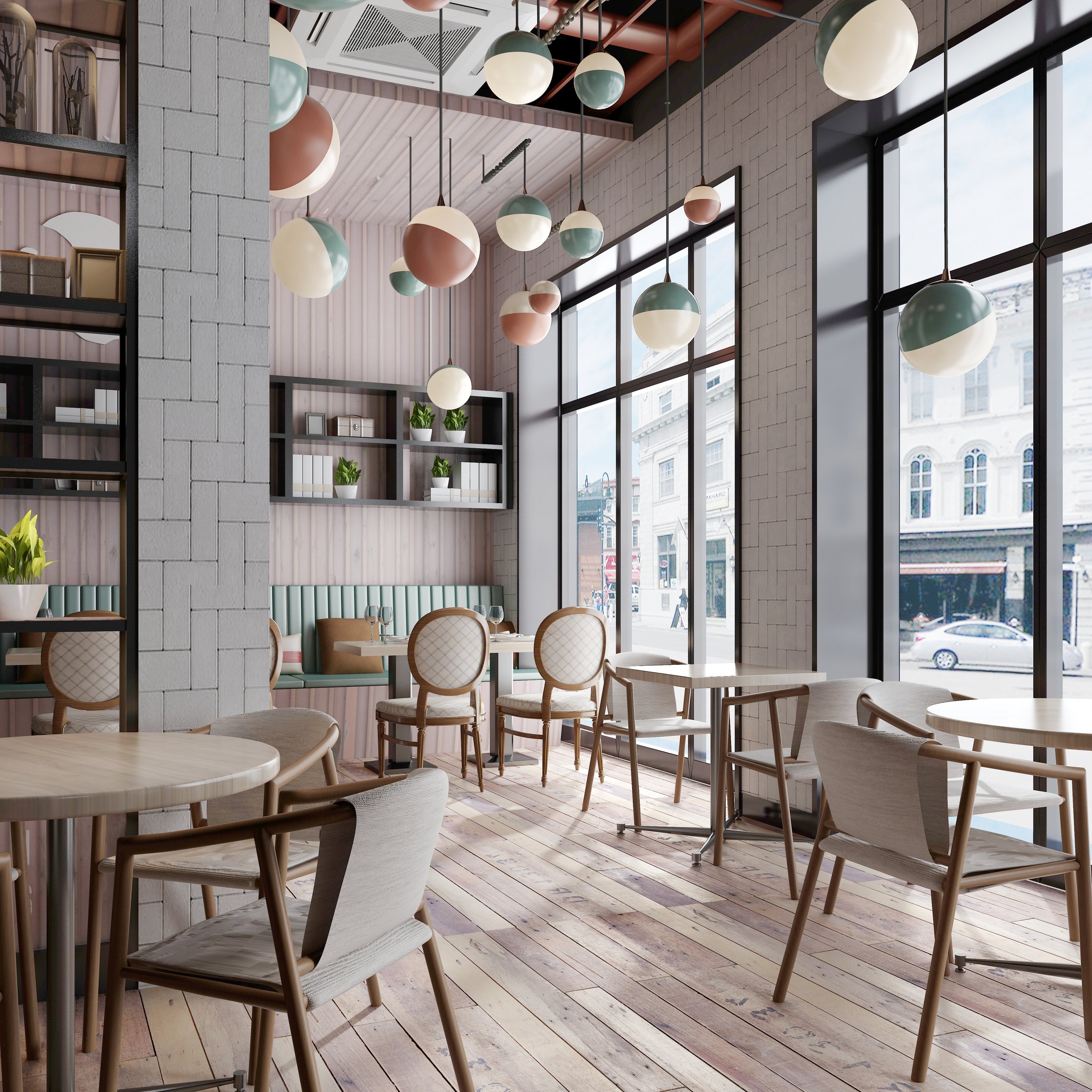 Casual cafe website design