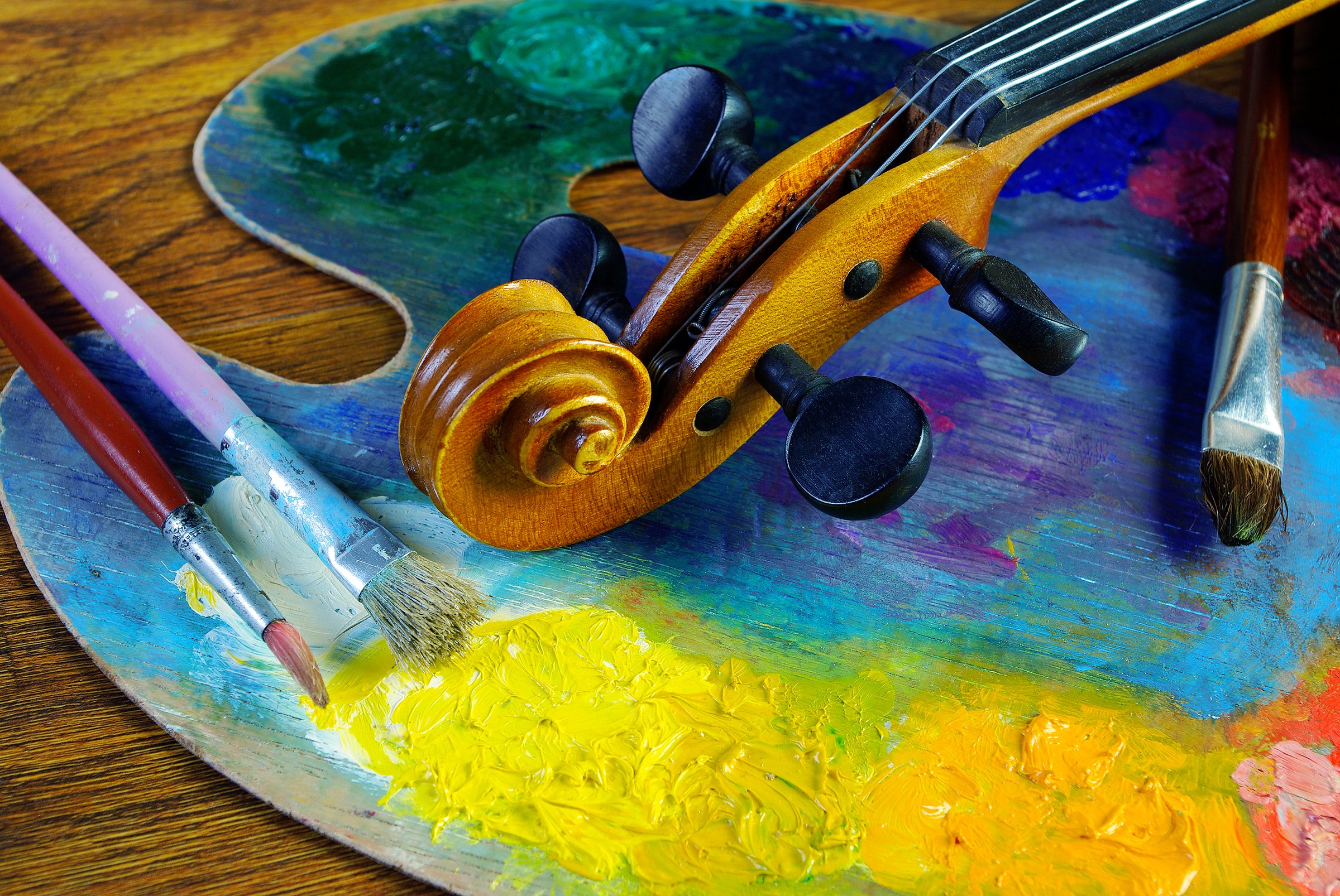 Violin and palette