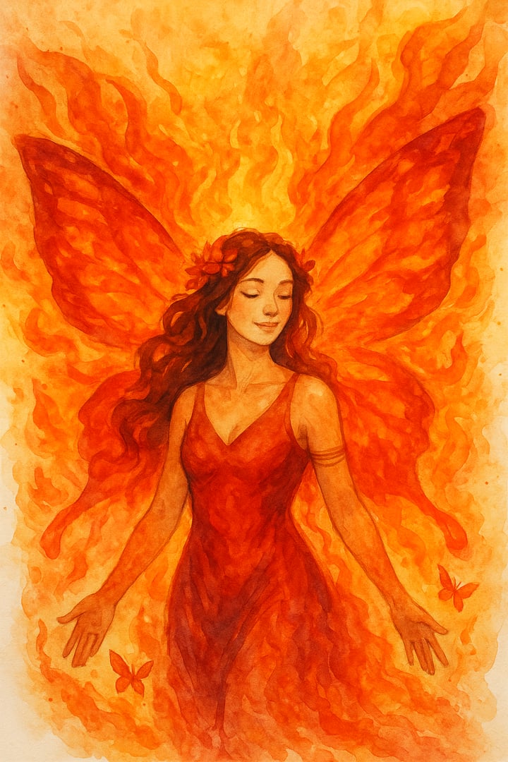 Imagen relacionada con Mujer Mariposa de Fuego: Unión de Pareja