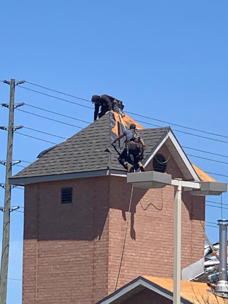 Roof renovation project