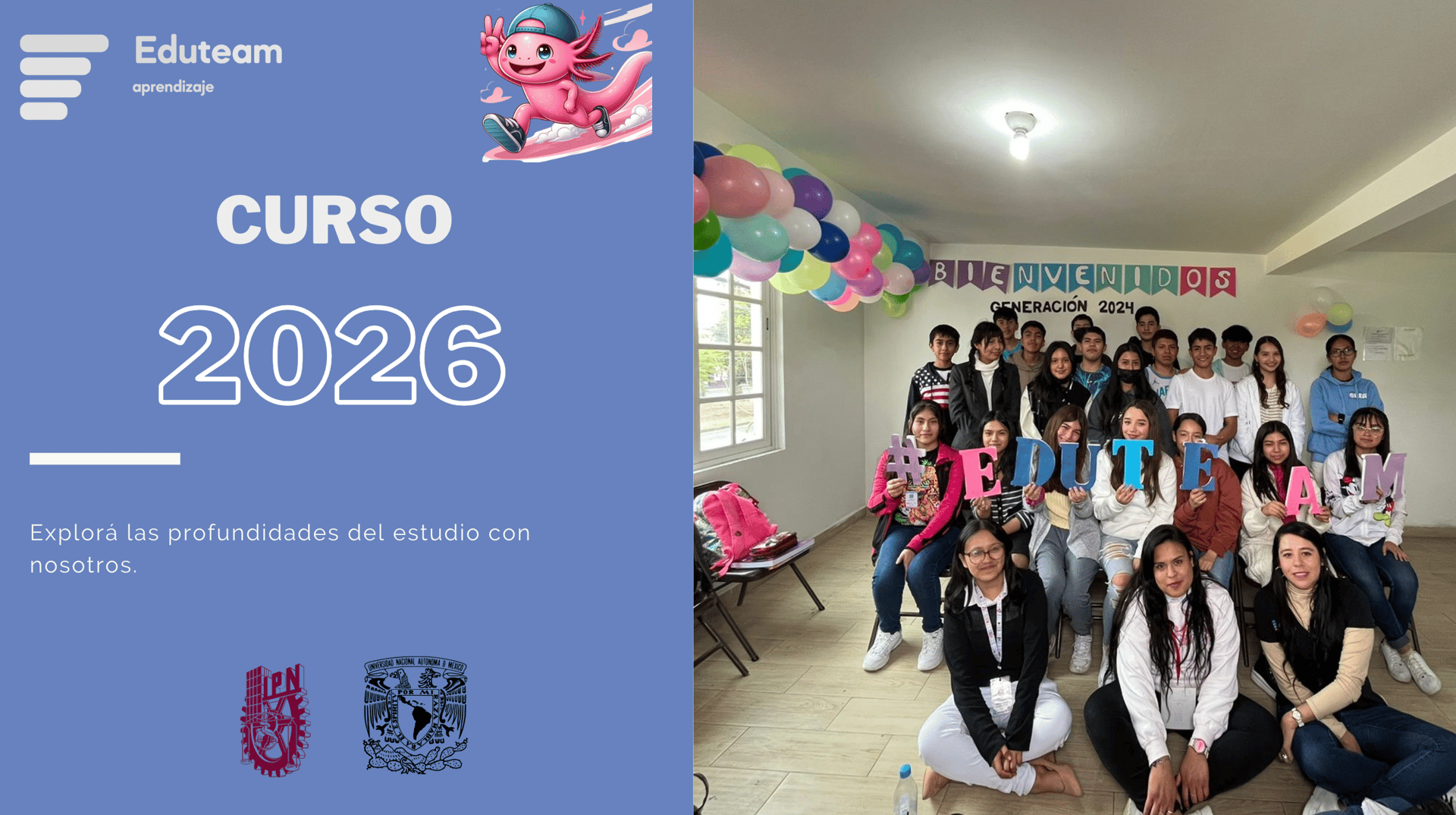 Portada del Curso 2026 - Ingreso al Bachillerato