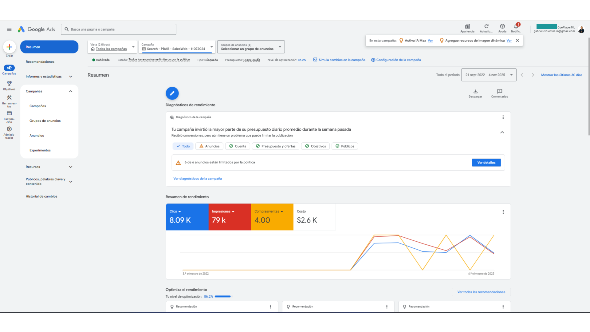 Gestión de Campañas Publicitarias - Resultado 3