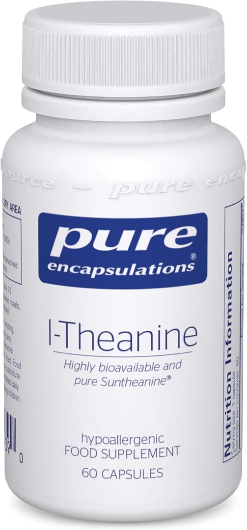 Pure Encapsulations L-Theanine - Hypoallergenic Active Green Tea Extract Supplement