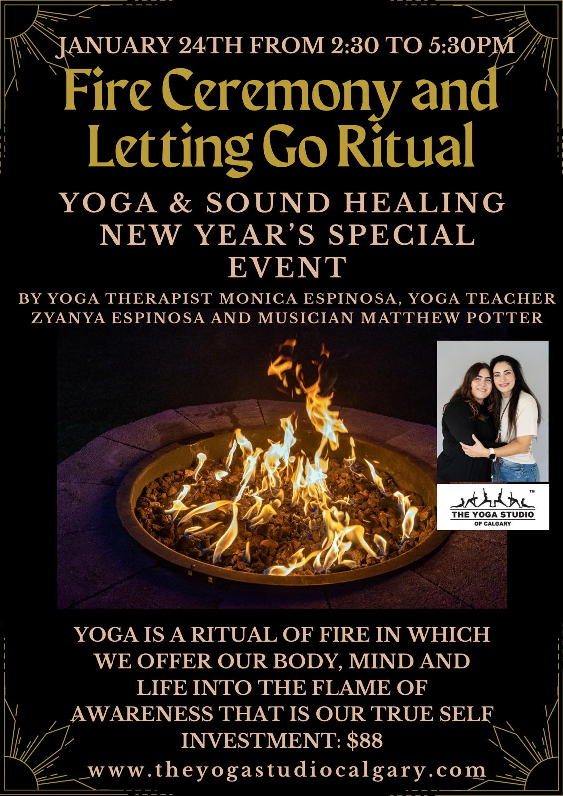 Fire Ceremony-Letting Go Workshop event