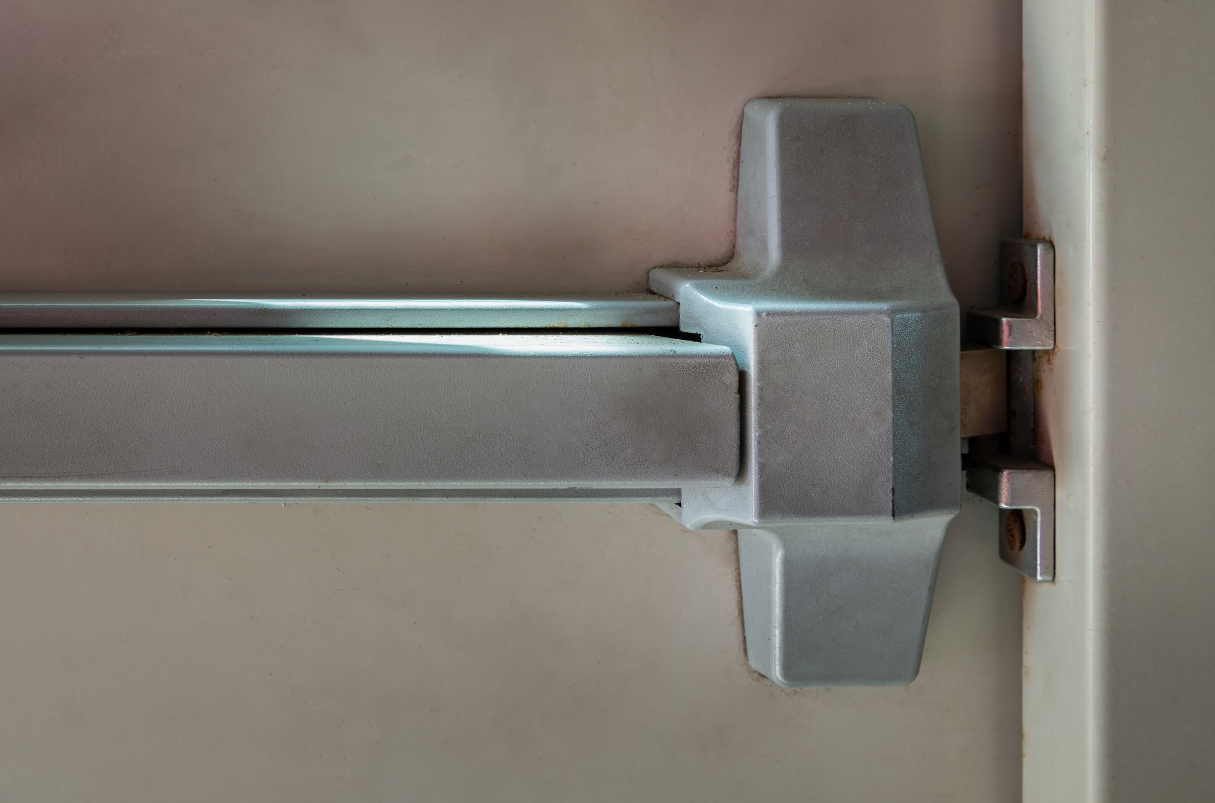 Panic bar door hardware