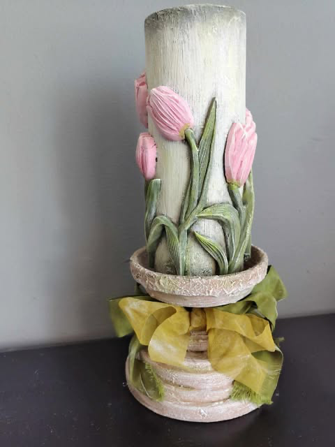 Świecznik drewniany