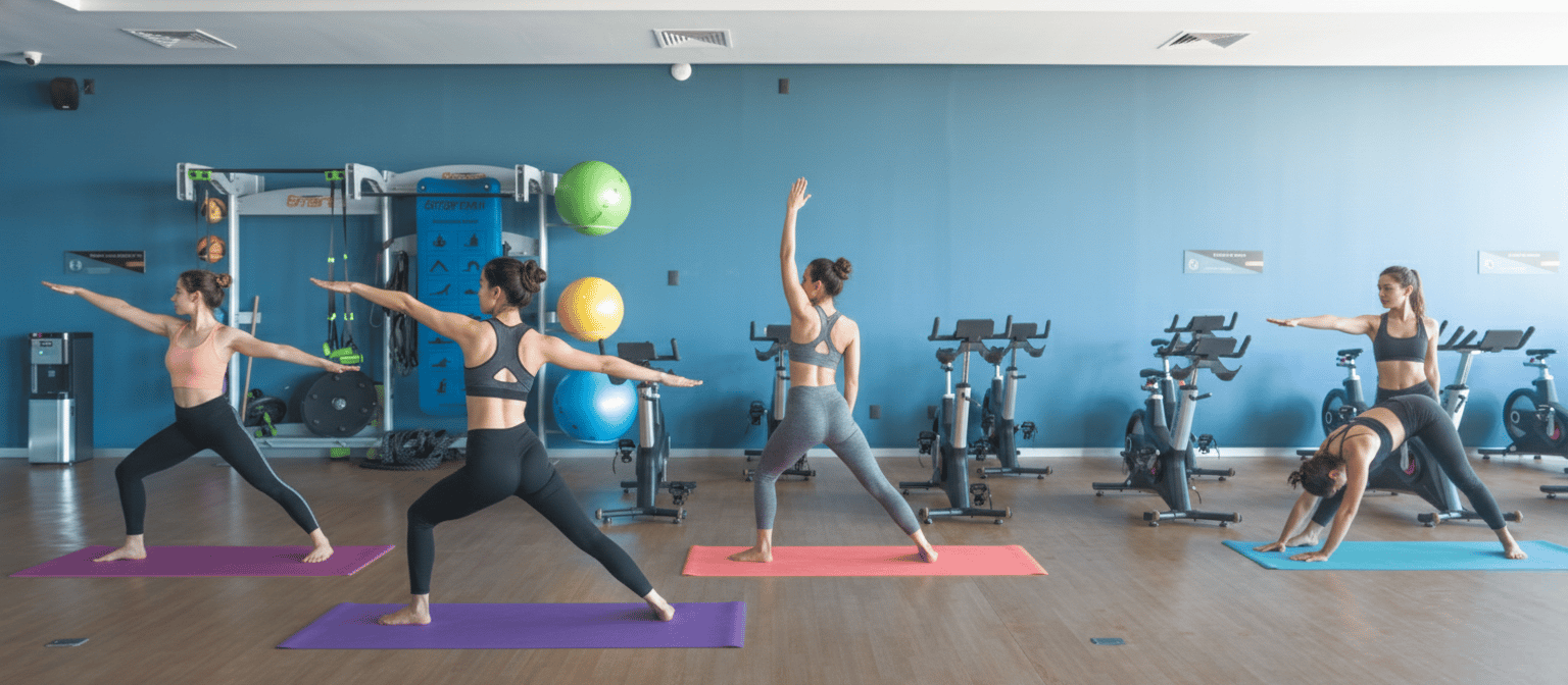 Salón de Clases de Yoga