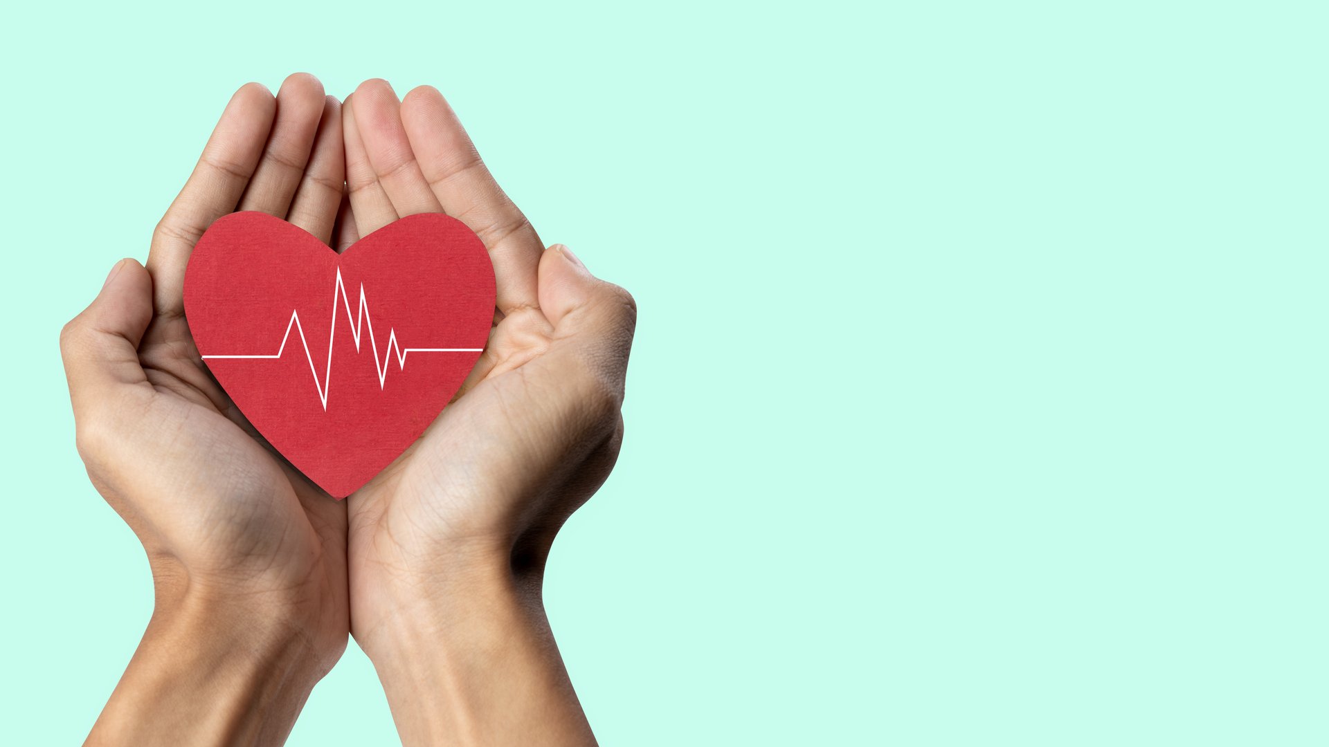 Corazón simbolizando cuidado de la salud