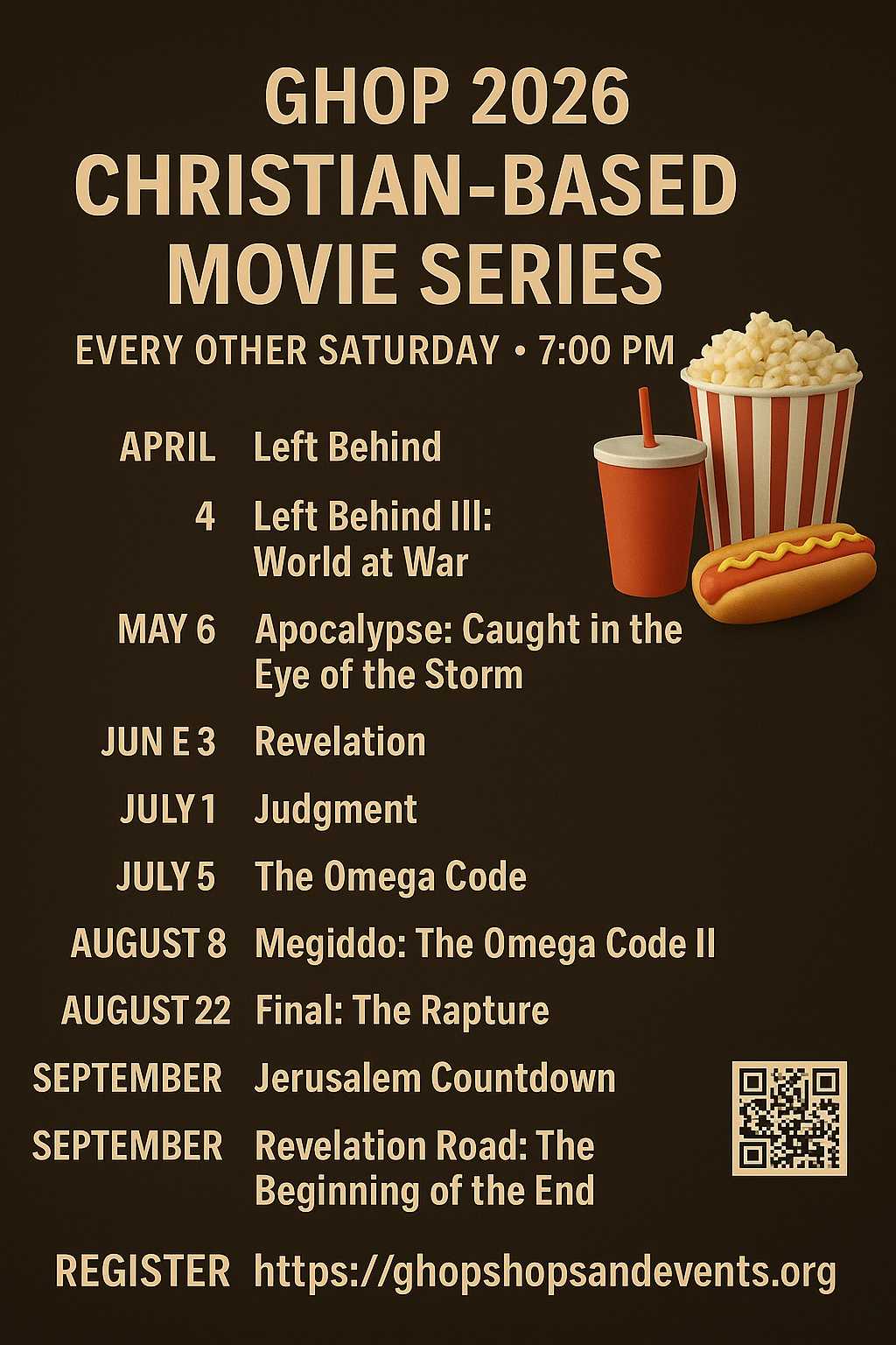 2026 Movie Nights Schedule