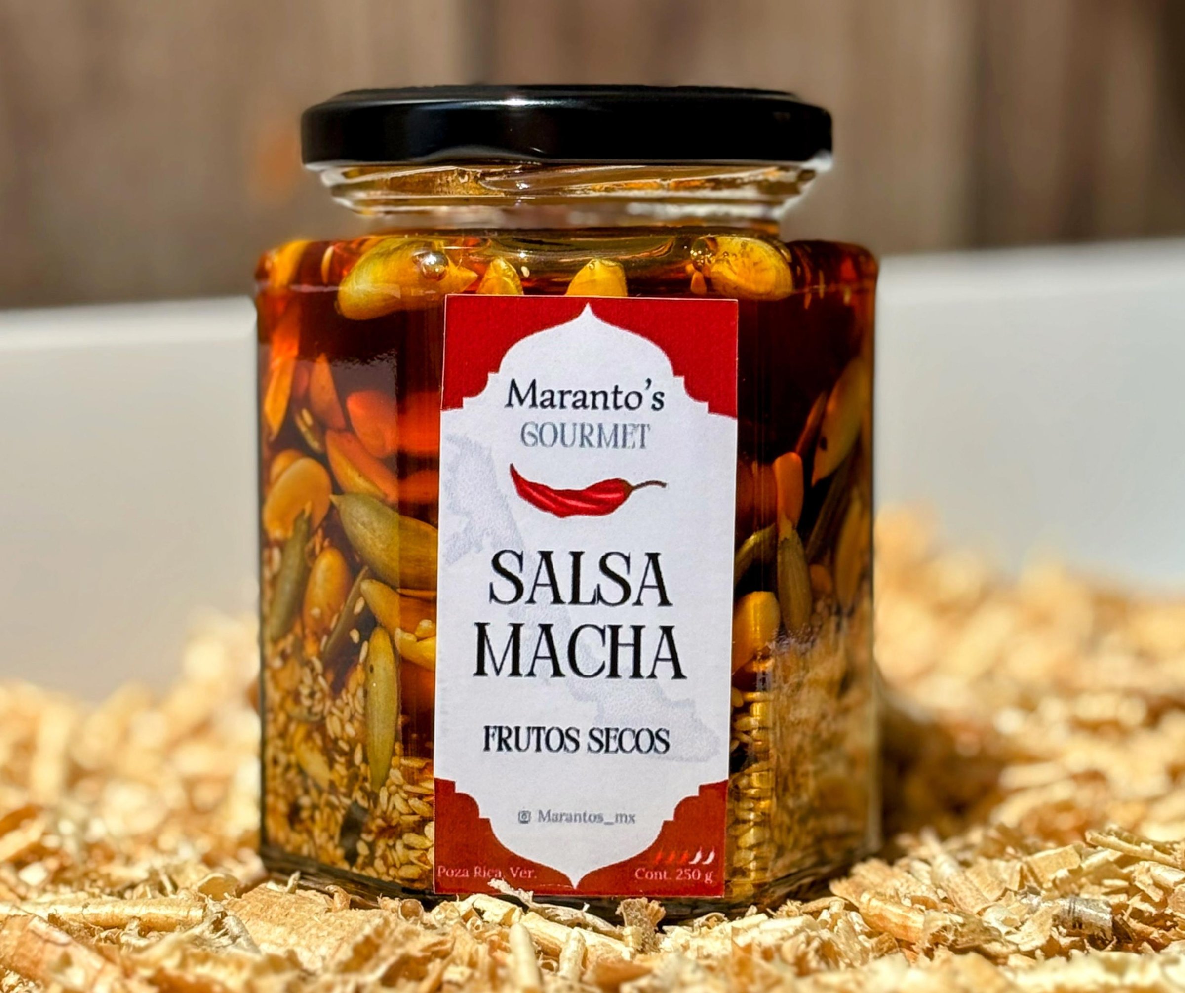 Salsa Macha con frutos secos Maranto's Gourmet 250 g