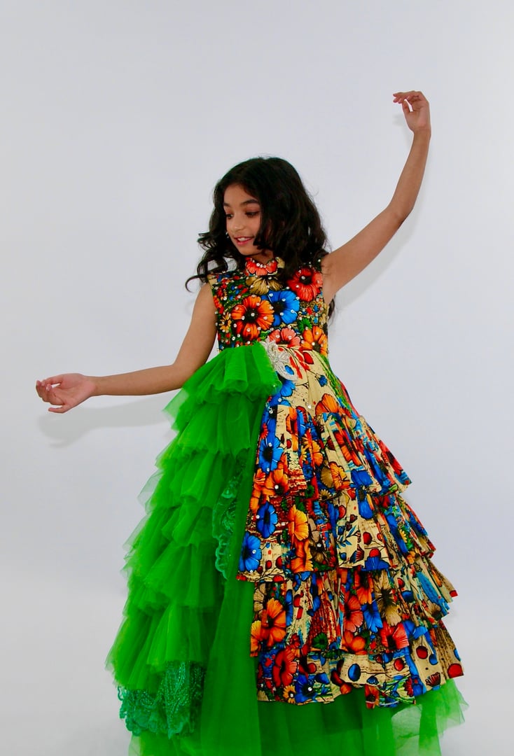 Couture dress detail