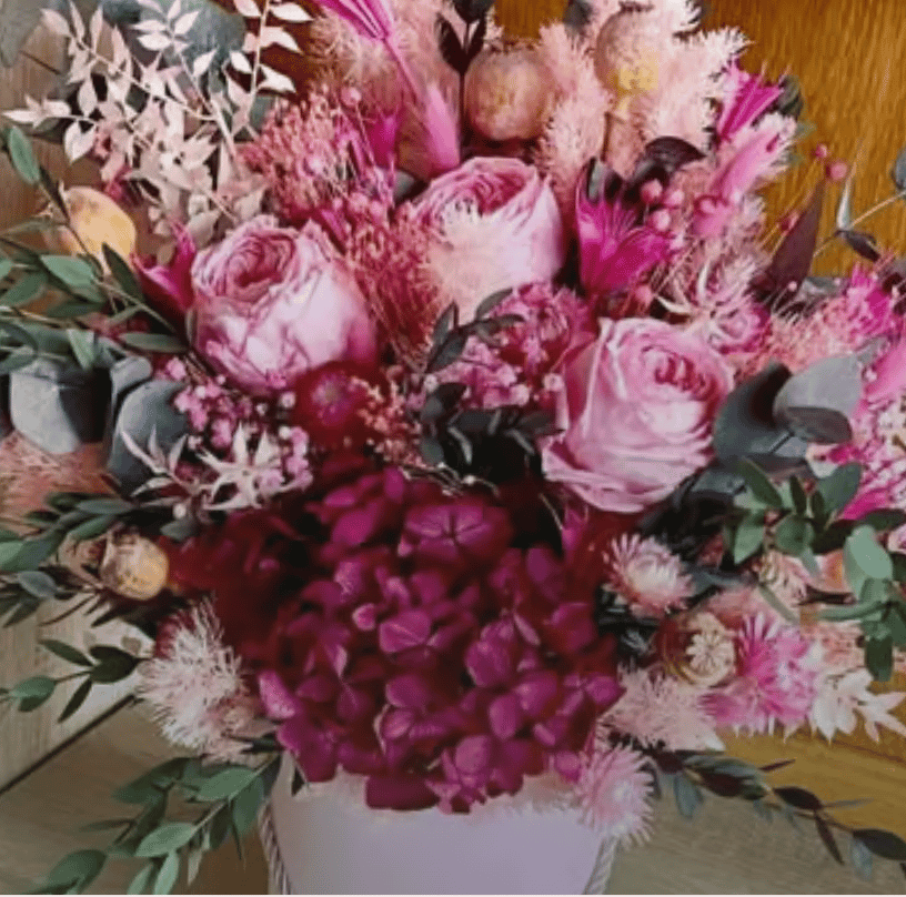 Flower Boxy z suszonymi kwiatami