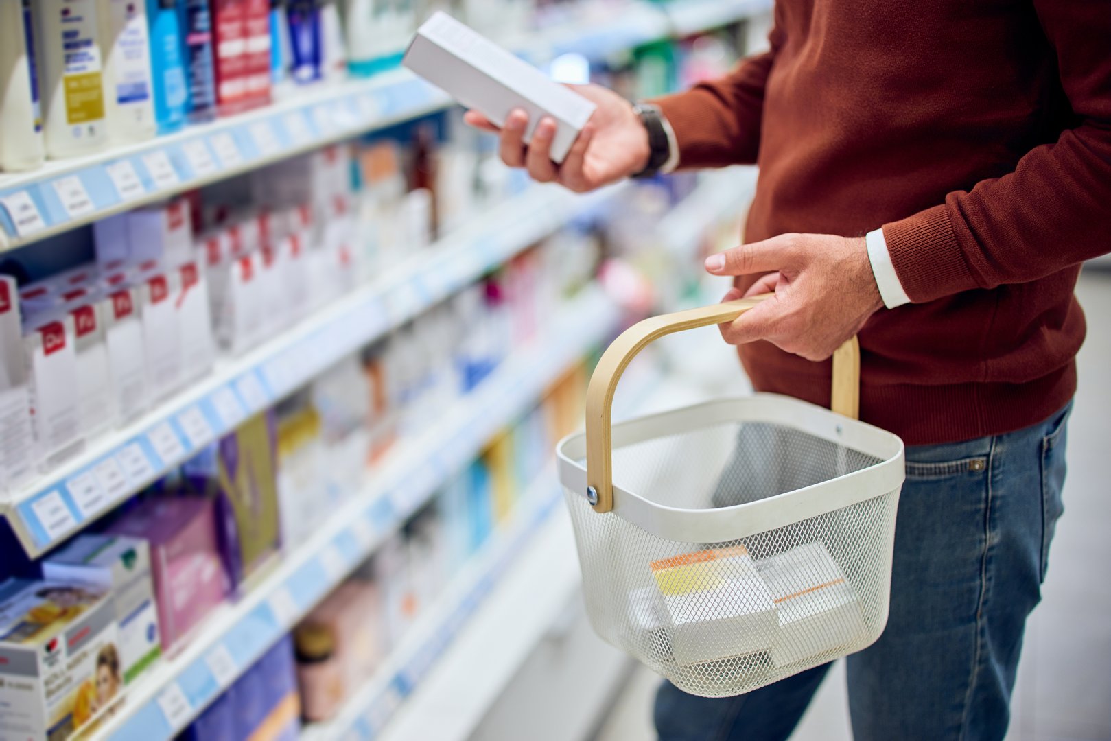 Health and wellness products in pharmacy