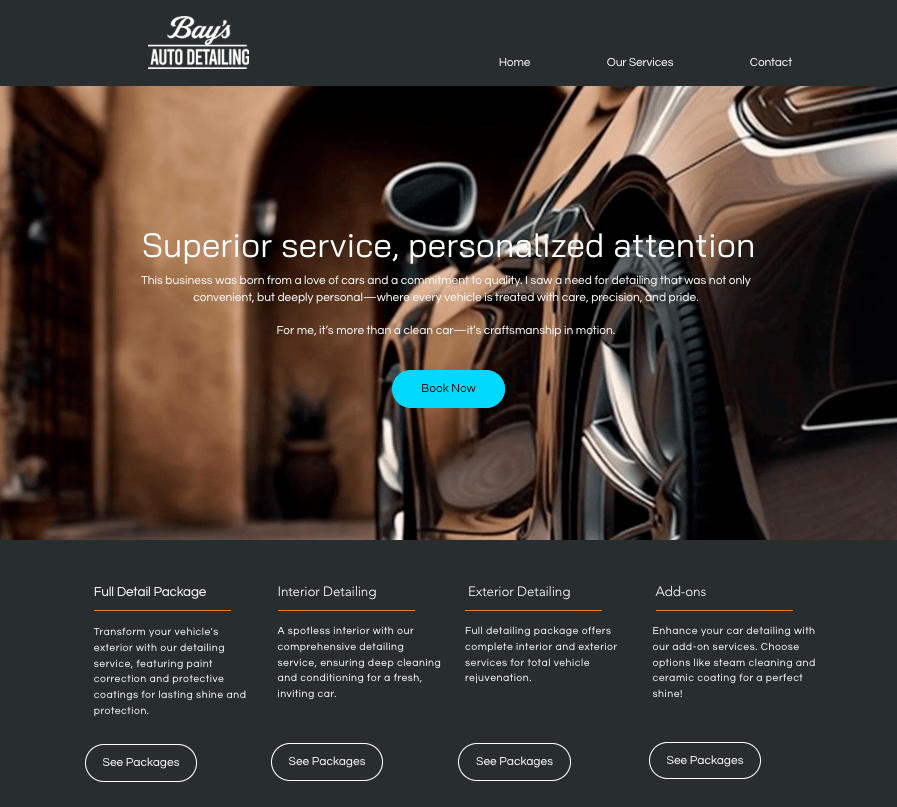 Website Design Mockup
