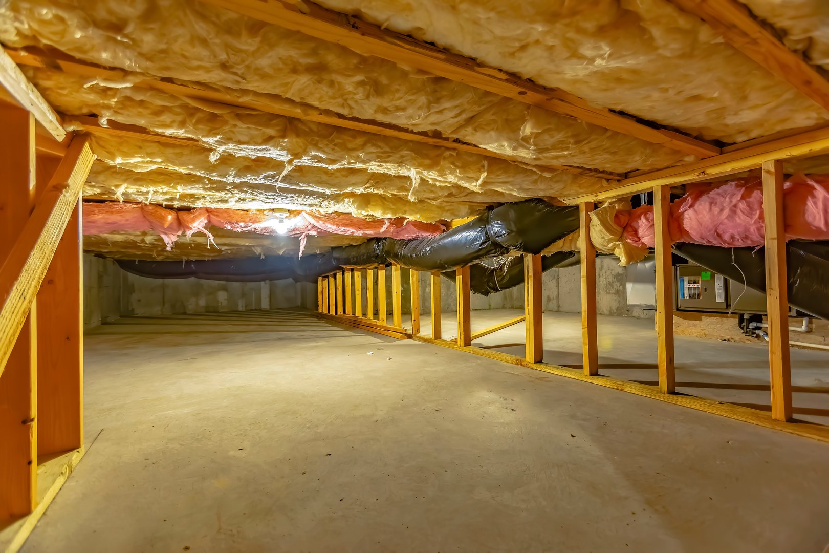 Crawl space insulation