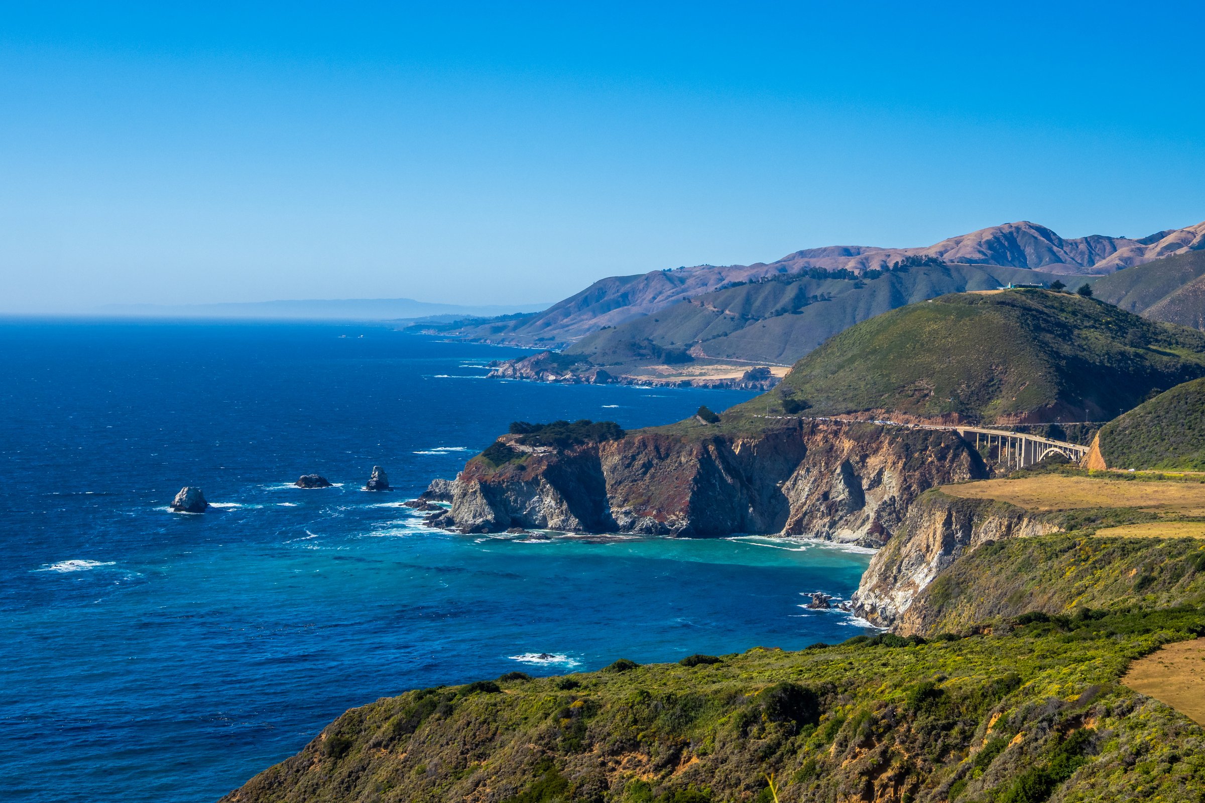 Monterey County California scenic ocean view