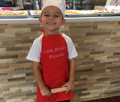 Pizza making fun at Little Enrico's
