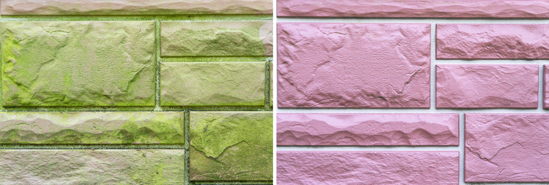 Clean modern house exterior after pressure washing