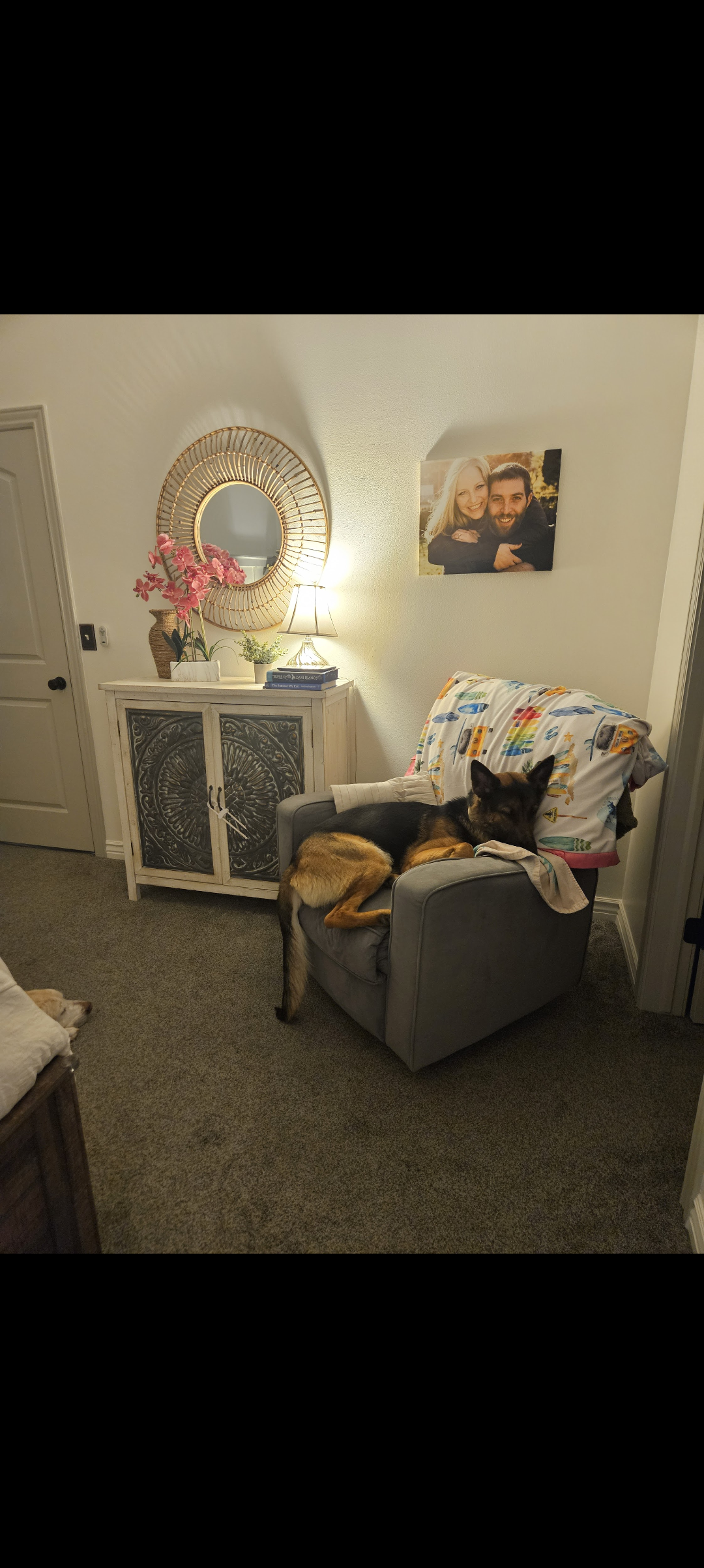 Room painted in Behr Swiss Coffee showing classic warm white color