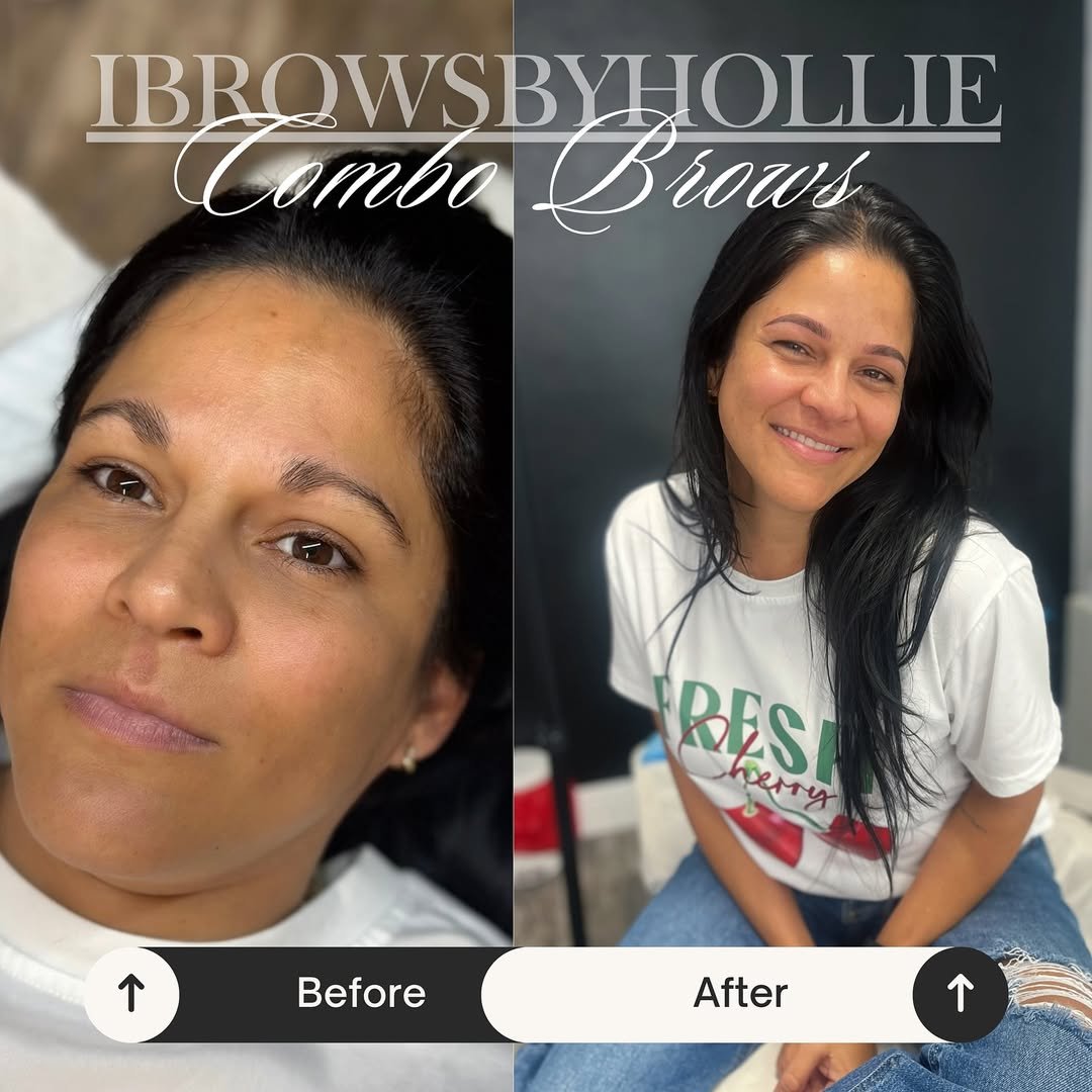 Natural-looking PMU brows by Hollie