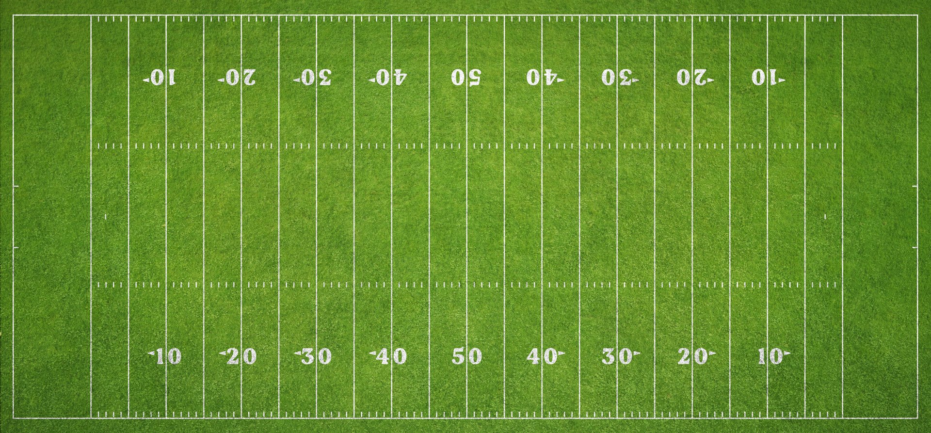 It'a an aerial view of American football field.
