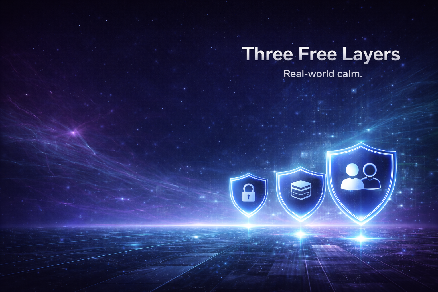 Three Free Layers Hero Background