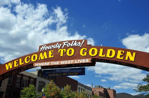 Welcome to Golden Colorado sign