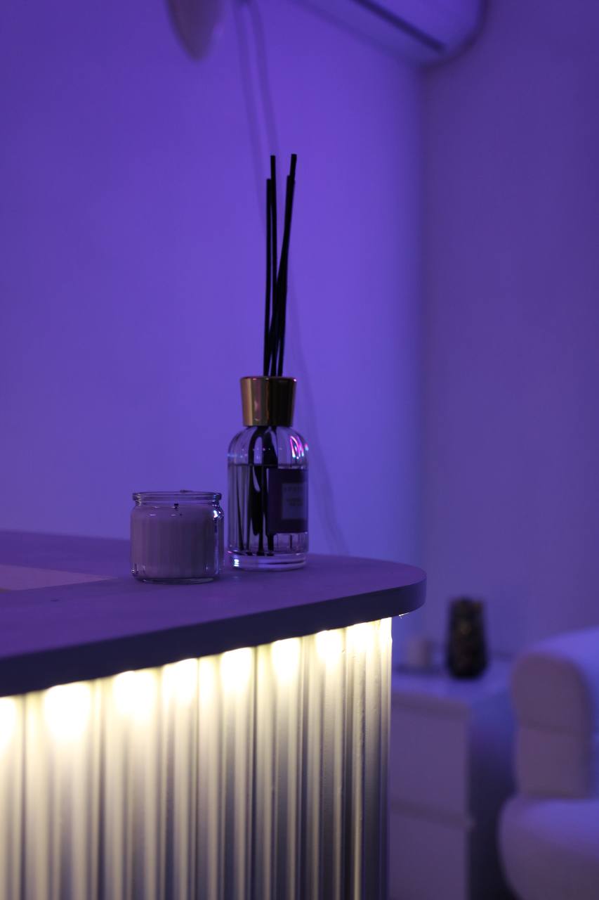 LAV Massage Studio interior showcasing peaceful treatment environment