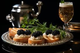 Elegant caviar and bubbles lifestyle experience