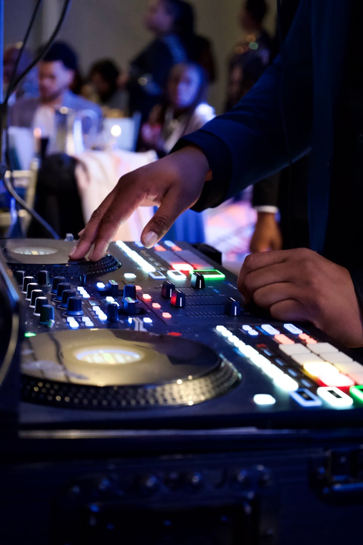 Dj at a event