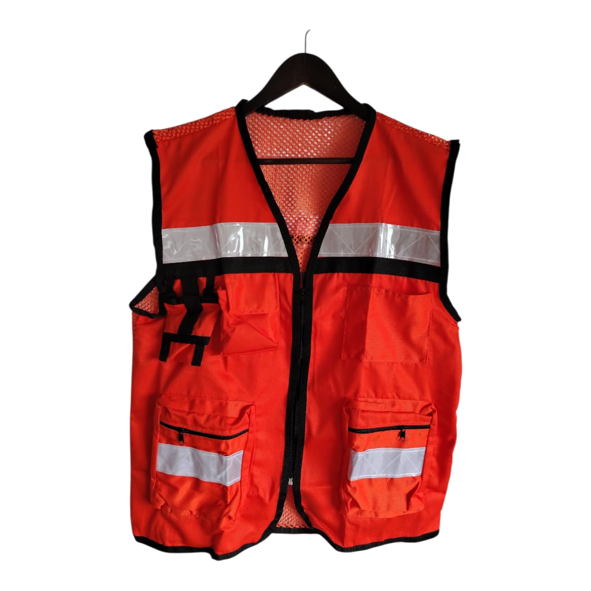 Chaleco Operativo Personal Safe - Naranja Espalda Ventilada